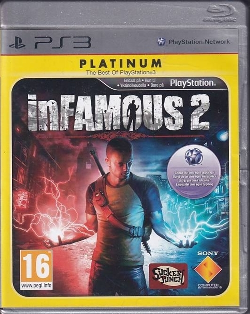 inFamous 2 Platinum - PS3 (B Grade)